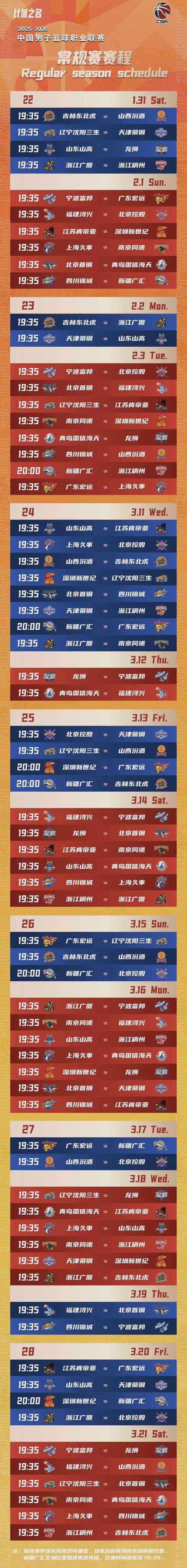 CBA常规赛赛程吃紧,武汉三镇赛前内部沟通,管理层满意,医务组通报恢复(cba常规赛赛程最新排名) CBA常规赛赛程吃紧,武汉三镇赛前内部沟通,管理层满意,医务组通报恢复(cba常规赛赛程最新排名)